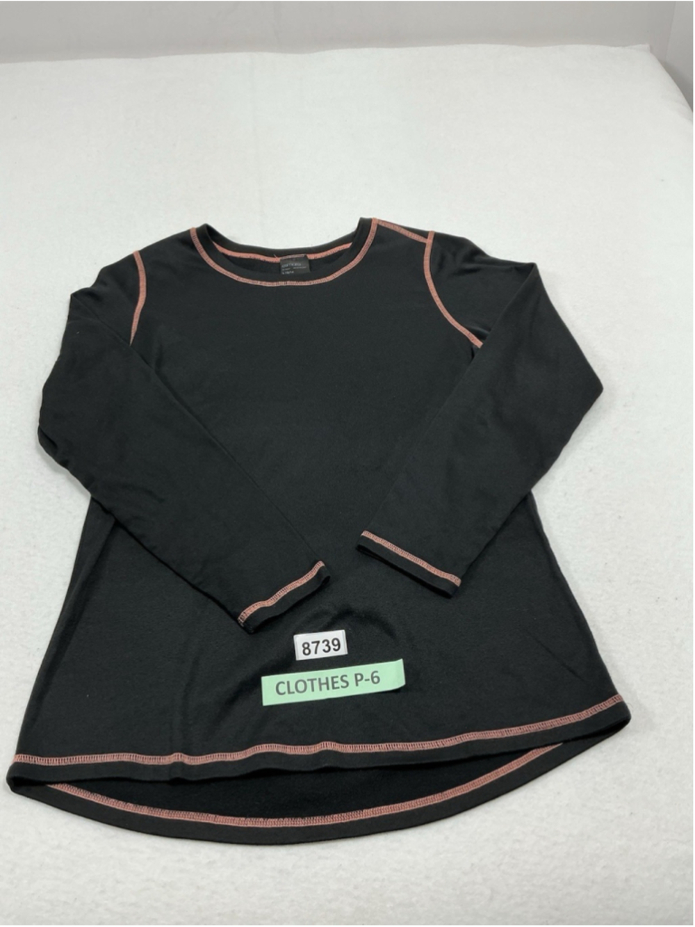 Womans Excellent Esmara Athletic Top Pullover Long Sleeve Large Black